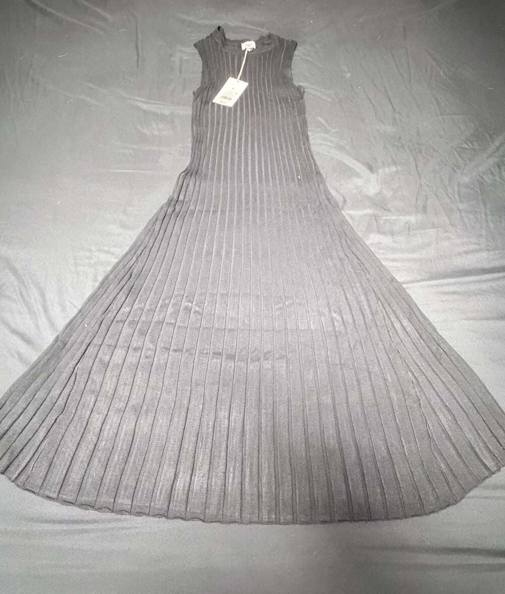 A New Day Women's Size S Black Ribbed Knit Maxi Dress